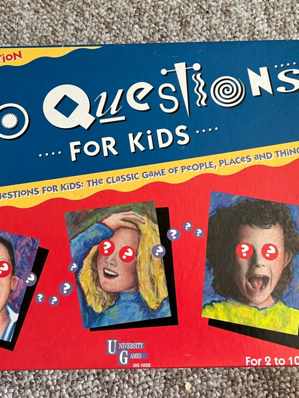 20 Questions for Kids Board Game - Red/Blue Box